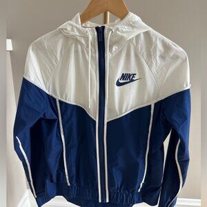 Nike Essentials Retro Windbreaker Hooded Light Jacket Size XS